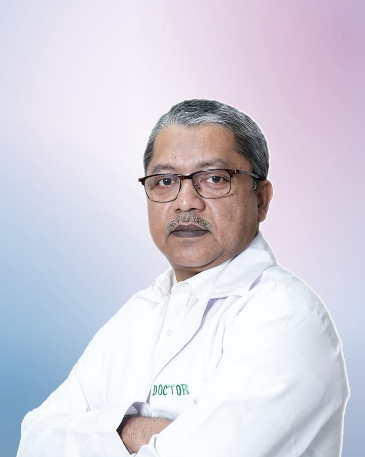 Dr Udipta Ray, Robotic & Laparoscopic GI Surgeon, in a white coat